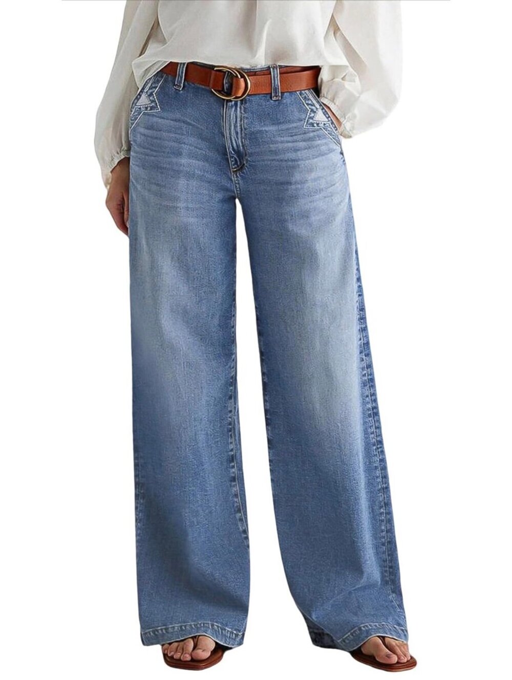 Flamingals Wide Leg Jeans for Women